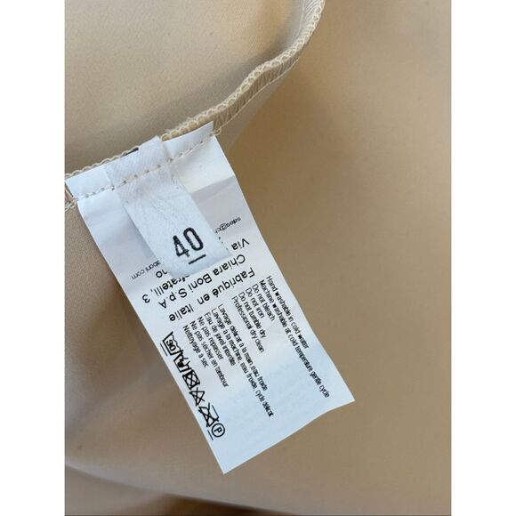 NWT Chiara Boni La Petite Robe Womens Kamala Matte Jersey Wrap Dress Desert Sz 4 - Picture 9 of 10